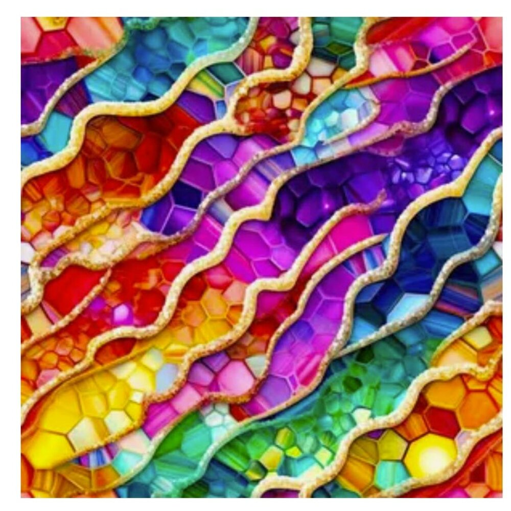 Abstract Color Art Bundle – Diamond Art + Wooden Puzzles